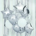Ginger Ray: Metallic Silver Balloons Bundle