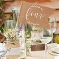 Ginger Ray: Table Number Flags 1-12 - Rustic Country