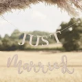 Ginger Ray: Just Married Wooden Wedding Bunting