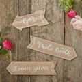 Ginger Ray: Wooden Arrow Signs - Boho