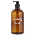 47th & Main: Amber Soap Bottle - Squeaky Clean