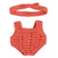 Miniland: Baby Doll Clothing - Knitted Rompers & Headband (21cm)