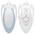 NUK: Star Silicone Soother - Blue (2 Pack)