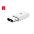 3 Pack Micro USB to USB-C Adapter