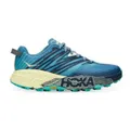 Hoka One One: Women's Speedgoat 4 Running Shoe - Provincial Blue/Luminary Green (Size 9.5 US)