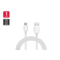 USB-C to USB-A Cable IF Certified (White) (1m)