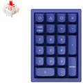 Keychron Q0 RGB Gateron G Pro Red Fully Assembled Hot-Swappable QMK Custom Mechanical Numberpad Navy Blue