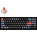 Keychron Q7 70% RGB Gateron G Pro Red Fully Assembled Hot-Swappable QMK Custom Mechanical Keyboard Carbon Black