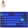 Keychron Q7 70% RGB Gateron G Pro Brown Fully Assembled Hot-Swappable QMK Custom Mechanical Keyboard Navy Blue