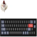 Keychron Q9 40% RGB Gateron G Pro Brown Hot-Swappable QMK Custom Mechanical Keyboard Carbon Black