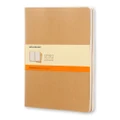 Moleskine: Cahier Extra Large Journal Ruled - Kraft Brown (Pack of 3)