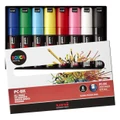 Uni Posca: 8.0mm Bold Chisel Markers - Assorted Colours (8-Pack)