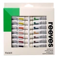 Reeves Acrylic Colour Paints 10ml - Set of 18