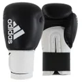 Adidas Hybrid 100 Boxing Gloves - Black/White (16oz)