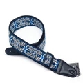 Royale Embroidered Guitar Strap-Blue