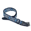 Royale Embroidered Guitar Strap-Blue