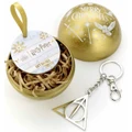 Harry Potter: Gold Bauble with Deathly Hallows Keyring