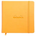 Rhodia Webnotebook A5 Leatherette with Elastic Closure (Orange)