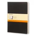 Moleskine: Cahier Extra Large Journal Ruled - Black (Pack of 3)