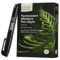 Icon: Permanent Marker Pen Style - Black (Pack of 12)