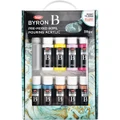 Jasart: Byron Acrylic Pour Paint - Silicone (9 x 60ml)