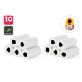 Pack of 10 BPA-Free Thermal Paper Rolls for Kids Instant Print Camera (57 x 25mm)