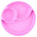 Chicco Silicone Divided Plate - Pink