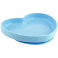 Chicco Silicone Heart Shaped Plate - Blue