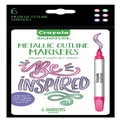 Crayola: Signature - Metallic Outline Paint Markers (6-Pack)