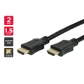 Ultra HD High Speed HDMI Cable 2.0 With Ethernet (1.5m) - 2 Pack
