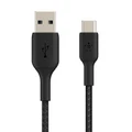 BOOST-UP-CHARGE USB-A to USB-C™ Braided Cable, 3m Black