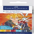 Faber-Castell: Pitt Artists Pens - Manga Shonen (Pack of 6)