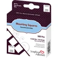 3L Regular Mounting Squares - Repositionable White (500 Tabs)