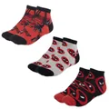 Marvel: Deadpool Adult Socks - 3 Pack (Size: 41-46)