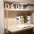 Led Adjustable Long Arm Clip Lamp - White