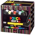 Uni Posca Marker 3-19mm MOP'R Assorted PCM-22 (8 Piece Set)