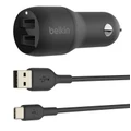 BOOST-UP-CHARGE Dual USB-A Car Charger 24W + USB-A to USB-C™ Cable