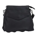 Urban Forest: Stella Leather Sling Bag - Rambler Black