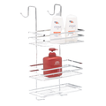 L.T. Williams: Large Chrome Over Door Shower Caddy