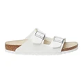 Birkenstock: Unisex Arizona Narrow Leather Sandal - White (Size 42 EU)