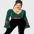 Killstar: Naomi Long Sleeve Top - Green (Large)