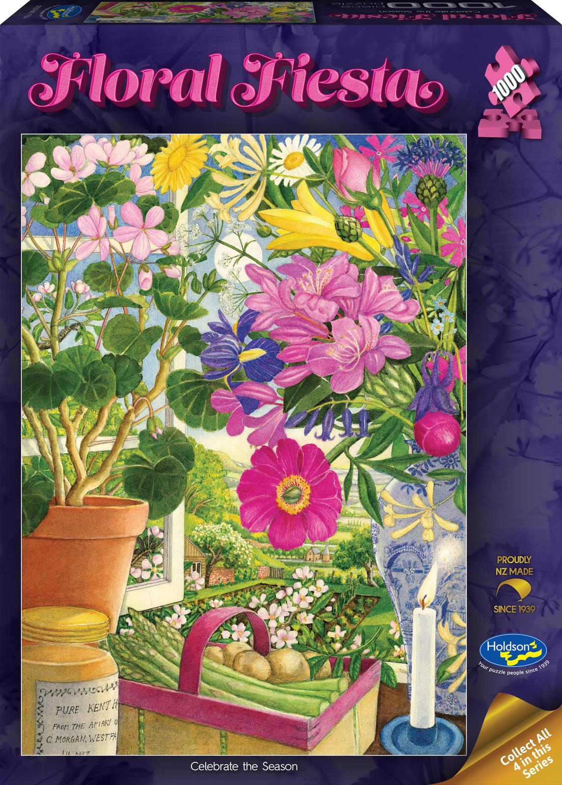 Floral Fiesta: Celebrate the Season (1000pc Jigsaw) Board Game