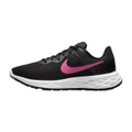 Nike: Women's Revolution 6 Running Shoes - Black/Hyper Pink/Iron Grey (Size: 7.5 US)