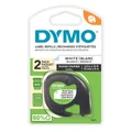 Dymo LetraTag Plastic Labels (Black Text on White Paper) Pack of 2