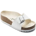 Birkenstock: Unisex Madrid Birko-Flor Narrow-Fit Sandal - White (Size 44 EU)
