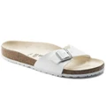 Birkenstock: Unisex Madrid Birko-Flor Narrow-Fit Sandal - White (Size 44 EU)