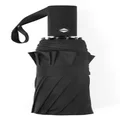 Windproof Collapsible Folding Travel Umbrella - Black