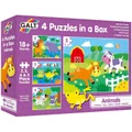 Galt: 4 Puzzles in a Box - Animals