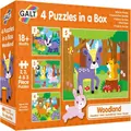 Galt: 4 Puzzles in a Box - Woodland