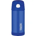 Thermos: FUNtainer Straw Bottle - Blue (355ml)